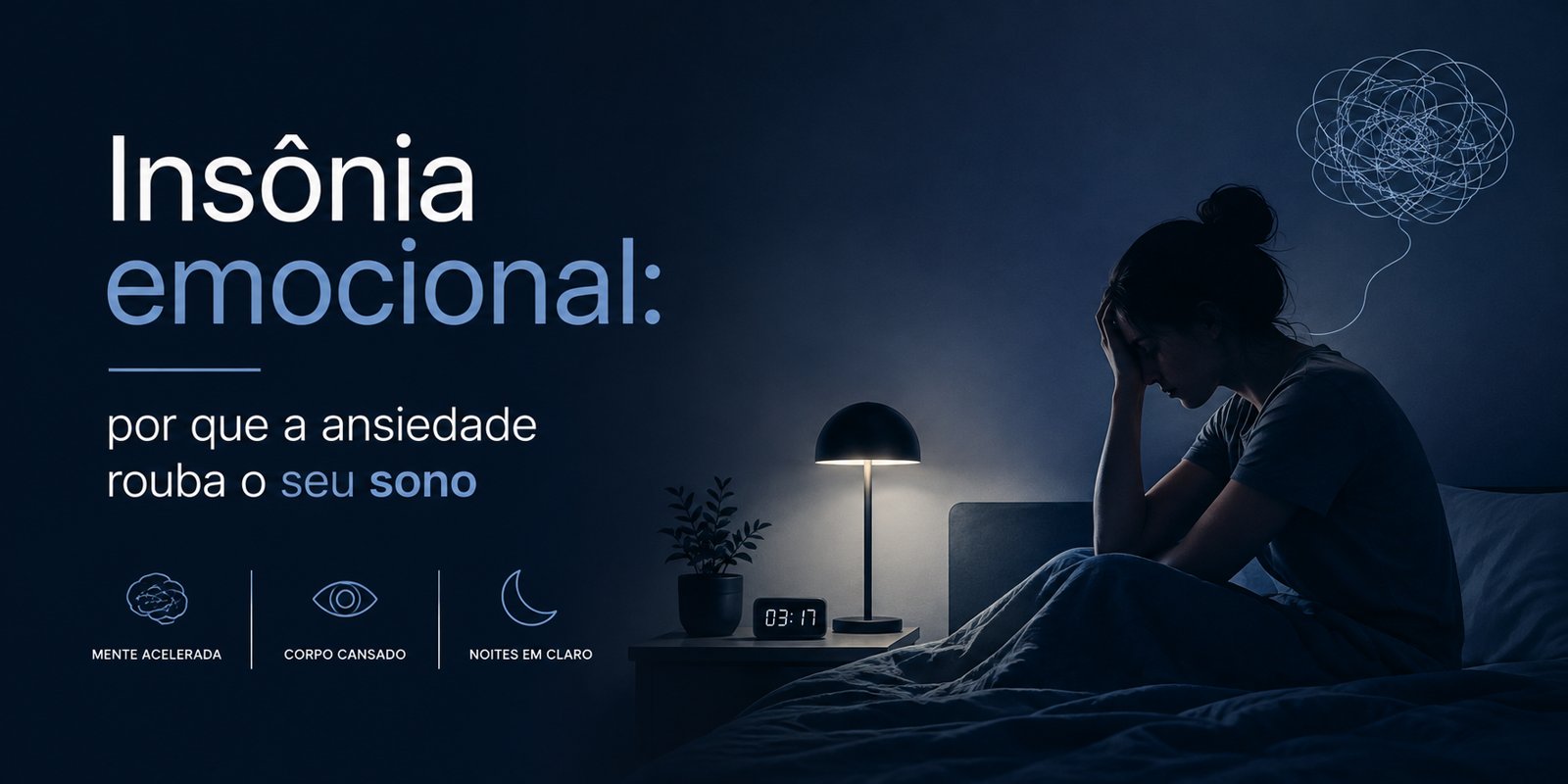 Insônia emocional: por que a ansiedade rouba o seu sono
